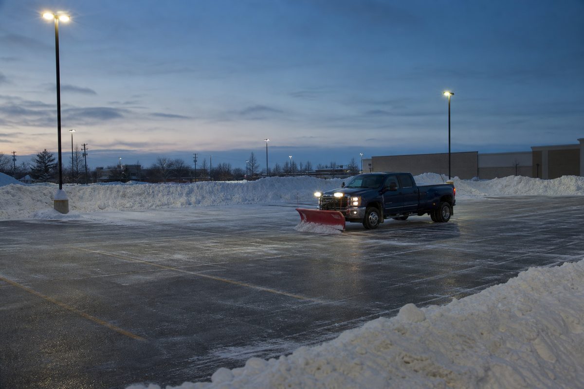Parking Lot Plowing in Winnipeg
