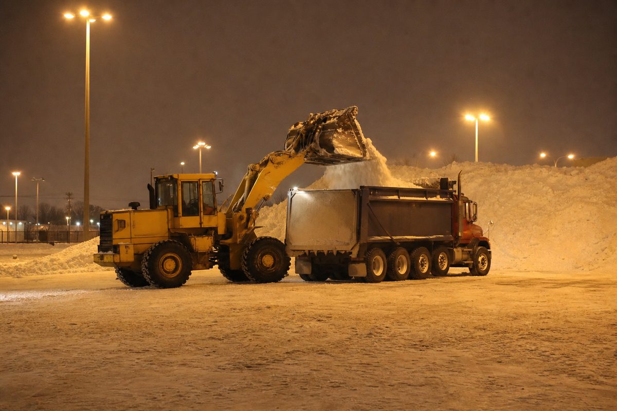 Snow Hauling in Winnipeg