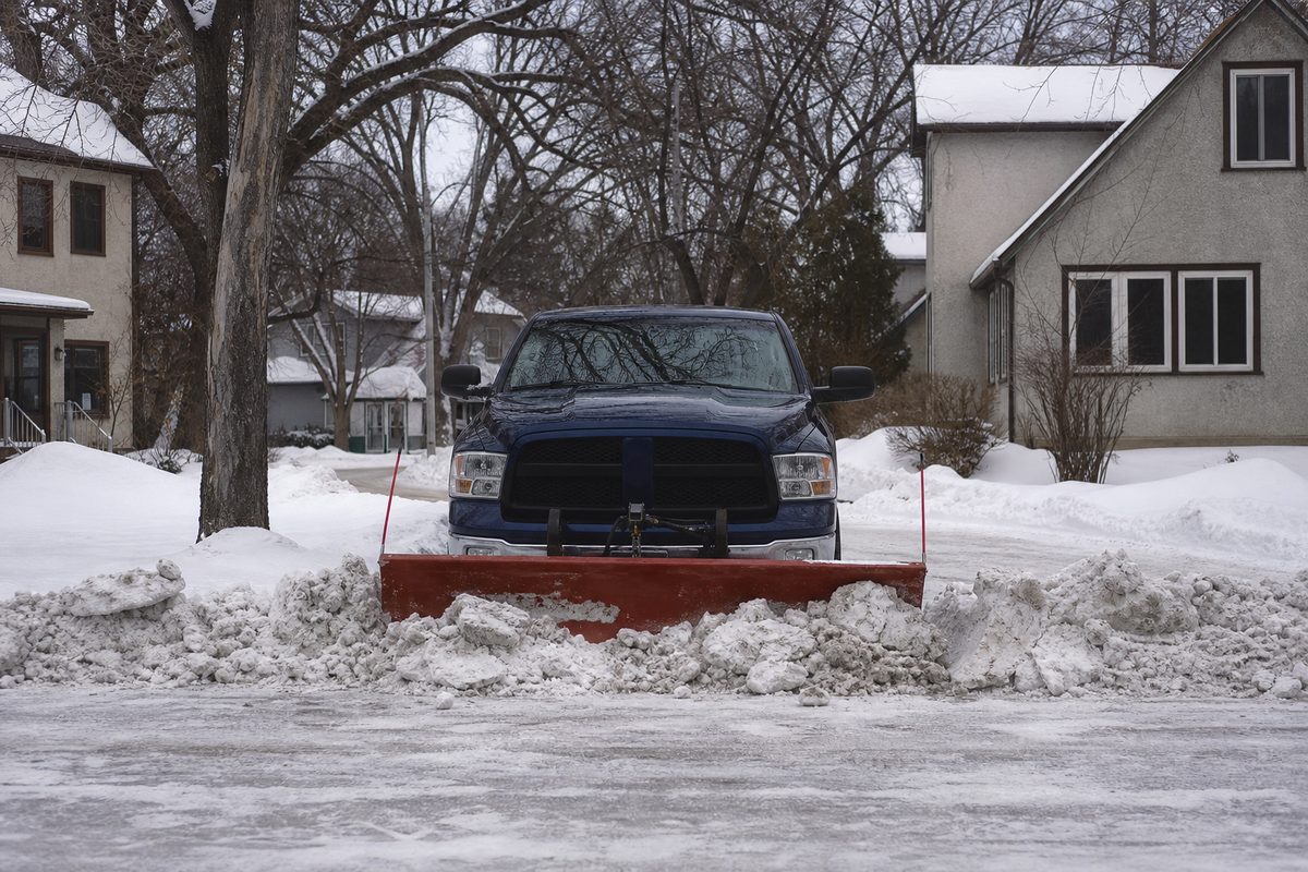 Windrow Clearing in Winnipeg